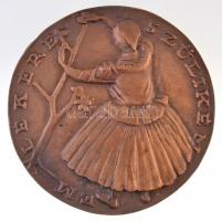 Ispánki József (1906-1992) 1981. "Szülikém emlékére" Br emlékplakett (100mm) T:2