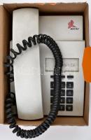 Egy doboz vegyes bolha tétel: órák, telefon, rugós gyerekjáték, bélyeg, stb