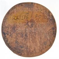 1955. "Emlék Puskás Imrétől"  Br emlékplakett (86mm) T:2,2- patina