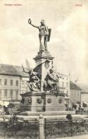Arad, Vértanú szobor, Hubert J. és társa üzlete, szappan és gyertya gyár / monument, shops, soap and candle factory