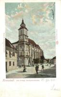 Brassó, Kronstadt, Brasov; Evangélikus Fekete templom. Raidls, Hiemisch / Die evangl. Stadtpfarrkirche / church
