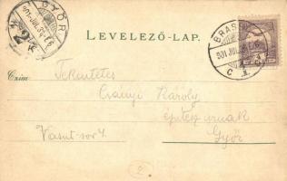 Brassó, Kronstadt, Brasov; Evangélikus Fekete templom. Raidls, Hiemisch / Die evangl. Stadtpfarrkirc...