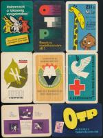 1960-1969 Vegyes kártyanaptár tétel (Totó, Kisiparosok a lakosság szolgálatában, Állami Biztosító, OTP, Ravill, stb.), 18 db