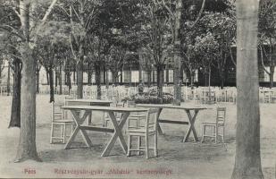 Pécs Abbázia sörkert