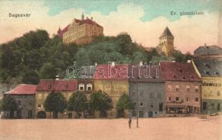 Segesvár, Schassburg, Sighisoara; Evangélikus gimnázium, sörcsarnok / grammar school, beer hall (fl)