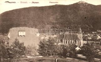 Brassó, Kronstadt, Brasov; látkép, torony / general view, tower