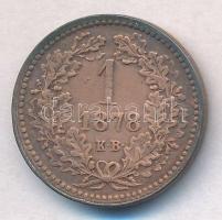 1878KB 1kr Cu "Középcímer" T:2,2-
Adamo M4.1