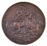 Borsos Miklós (1906-1990) 1976. "II. Rákóczi Ferenc / Pro Libertate" (90mm) T:2 patina