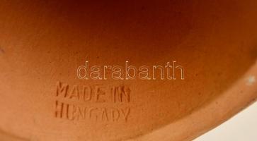 Kovács Margit (1902-1977): Kislány virággal. Festett kerámia, jelzett, hibátlan, m: 13 cm / Girl wit...