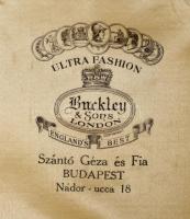 Buckley&Sons férfi keménykalap, Szántó Géza és Fia Budapest, belső méret: 19×15,5 cm
