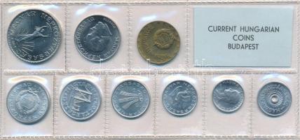 1974. 2f-10Ft (9xklf) érmés forgalmi sor fóliatokban T:1 kis patina 
Adamo FO7
