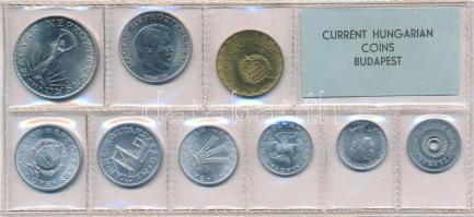 1976. 2f-10Ft (9xklf) érmés forgalmi sor fóliatokban T:1 kis patina 
Adamo FO9