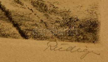 Olvashatatlan jelzéssel: Fasor, rézkarc, papír, 15,5×20 cm