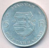 1946. 5Ft Ag "vastag Kossuth" T:2 apró ph.
Adamo F8