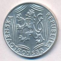 Csehszlovákia 1948. 100K Ag "Függetlenség" T:1- Czechoslovakia 1948. 100 Korun Ag "In...