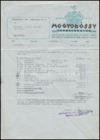 cca 1926-1949 Hangszerkészítéssel kapcsolatos prospektus, számla, reklámkártya, 3 db