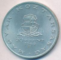 1948. 20Ft Ag "Táncsics" T:2 
Adamo EM3