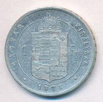 1871KB 1Ft Ag "Ferenc József / Középcímer" Körmöcbánya  T:2 kis ph.
Hungary 1871KB 1 Fori...