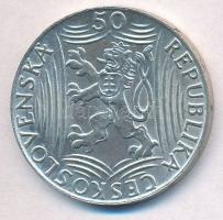 Csehszlovákia 1949. 50K Ag "Sztálin" T:1-
Czechoslovakia 1949. 50 Korun Ag "Stalin&q...