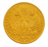 Ausztria 1915. Dukát Au "Ferenc József" utánveret (3,46g/0.986) T:1- Austria 1915. 1 Ducat...