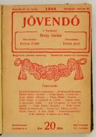 1904 Jövendő. Szerk.: Bródy Sándor.  II. évf. 12-15 sz. Bp., Beer E. és Társa, 54+54+64+52 p. Félvás...