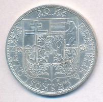 Csehszlovákia 1937. 20K Ag "Masaryk köztársasági elnök halála" T:1-
Czechoslovakia 1937. ...