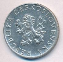 Csehszlovákia 1955. 10K Ag "10. függetlenségi évforduló" T:1- 
Czechoslovakia 1955. 10 Ko...