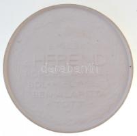 DN "Emlék a herendi porcelángyárból, mely 1839-ben alapíttatott" bisquit porcelán plakett ...