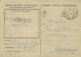 1944 Lengyelföld. Tábori Postai Levezőlap / WWII Hungarian military aircraft (EK)