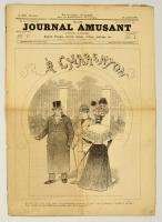 1895 Journal Amusant No. 2030, journal humoristique - francia nyelvű vicclap, illusztrációkkal, hajtott, 16p / French humor magazine