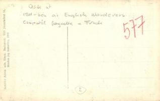 1911 Budapest, Üllői út; FTC (Fradi)-English Wanderers labdarúgó mérkőzés, csoportkép / FTC-English ...