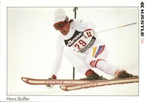 2 db MODERN síelő / 2 modern skier; Polish Andrzej Bachleda-Curus, German Hans Stuffer