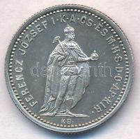 1892KB "A koronázás XXV. évfordulója alkalmából MDCCCXCII / Ferenc József" Ag zseton (4,97...