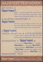 1938 Pethő Sándor napilapja a Magyar Nemzet küzd, hogy Magyarország magyar ország maradjon! - kétold...
