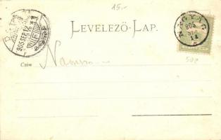 1905 Nagyág, Sacaramb; Piac tér árusokkal / market square with vendors. photo (apró szakadás / tiny ...