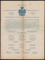 1929 Meghívó a Magyar Orvosok és Természetvizsgálók Sopronban tartandó XL. vándorgyűlésére, 8p