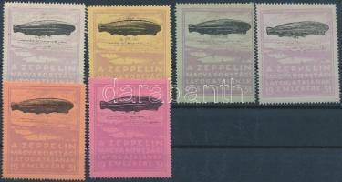1931 Zeppelin levélzáró sor, nagyon ritka! / Zeppelin label set, rare!