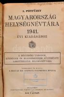 Magyarország helységnévtára 1941.+1. Pótfüzet. Szerk.: Magyar Királyi Központi Statisztikai Hivatal....