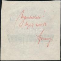 1934 Közúti adóbélyeg jóváhagyó minta