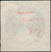 1934 Közúti adóbélyeg jóváhagyó minta