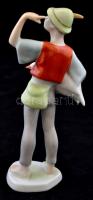 Hollóházi Ludas Matyi, kézzel festett, hibátlan, jelzett, m:18 cm