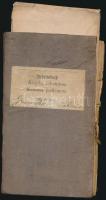 cca 1906 Munkakönyv, hozzácsatolt magyar fordítással, okmánybélyeggel, kissé viseltes állapotban
