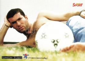 4 db főleg MODERN sport motívumlap / 4 mostly modern sport motive postcards; Alan Shearer, Zidane, R...