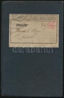 1922 Romániai Vas- Fém- és Vegyipari Munkások Szövetsége Tagsági könyv, 15,5x10 cm