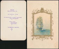 cca 1920-1940 8 db válogatott étlap és menükártya