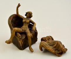 Kis szobor, cizellálni, üvegvágó, kis üllő, saválló ólom tartály