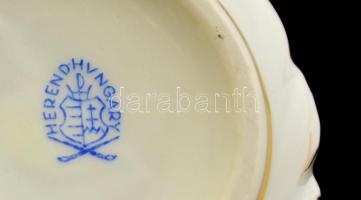 Herendi bonbonniere, kézzel festett, jelzett. d: 9 cm