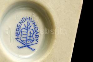 Herendi Viktória mintás kehely, kézzel festett, jelzett, hibátlan, aranyozás kissé kopott  7 m