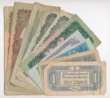 1944. 1P-100P (10x) "A Vörös Hadsereg Parancsnoksága" T:III,III-