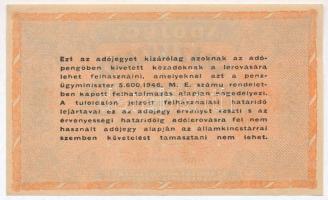 1946. 100.000.000AP sorozat- és sorszám nélkül T:II